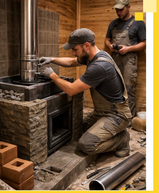 Изготовление и установка банных печей под ключ в Геленджике