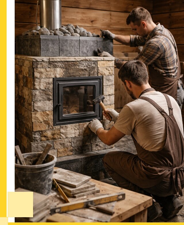 Облицовка банной печи в Геленджике от 15591 р. | ЭриданГлн