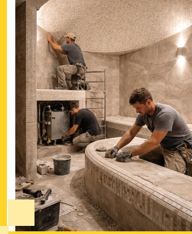 Монтаж хамамов под ключ в Геленджике от 259850 р. ЭриданГлн