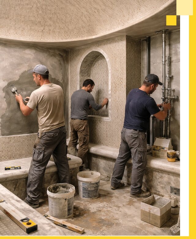 Профессиональный монтаж хамамов под ключ в Геленджике с гарантией