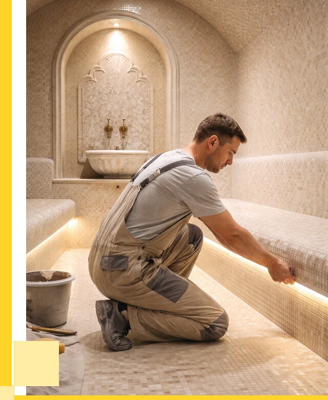 Отделка хамамов под ключ в Геленджике от 5717 р. | ЭриданГлн