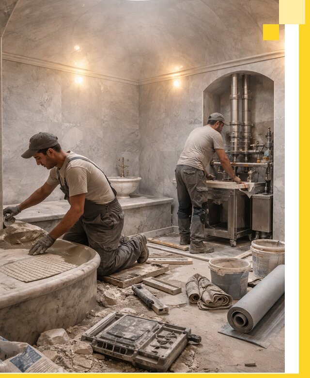 Строительство турецких бань хаммам под ключ в Геленджике