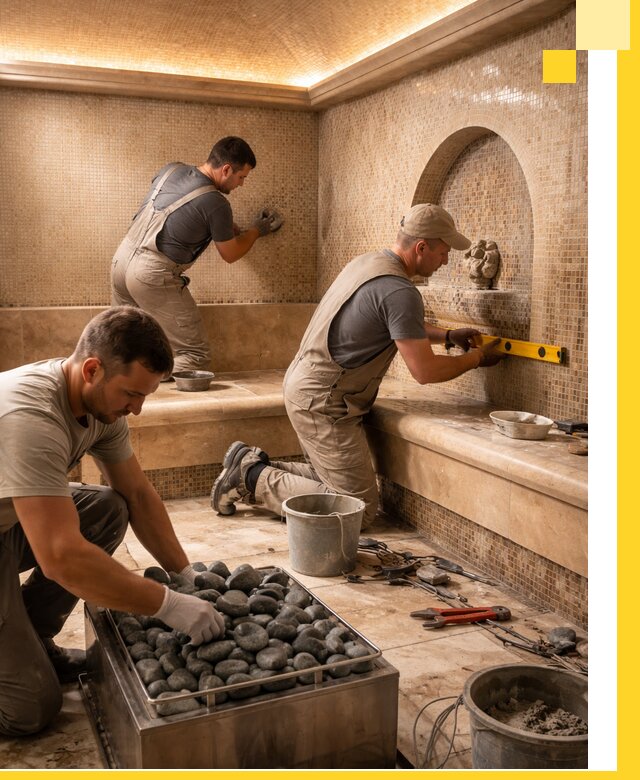 Проектирование и строительство хамама и сауны в Геленджике