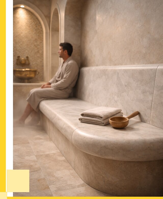 Сиденья для хамама в Геленджике под ключ от 12473 р. | ЭриданГлн