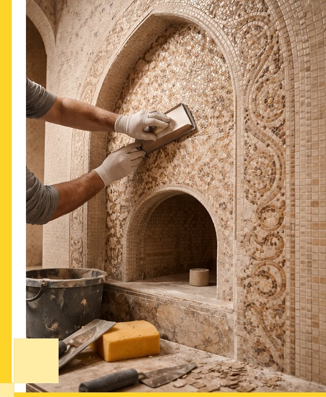 Мозаика для хамама в Геленджике под ключ от 5197 р. | ЭриданГлн