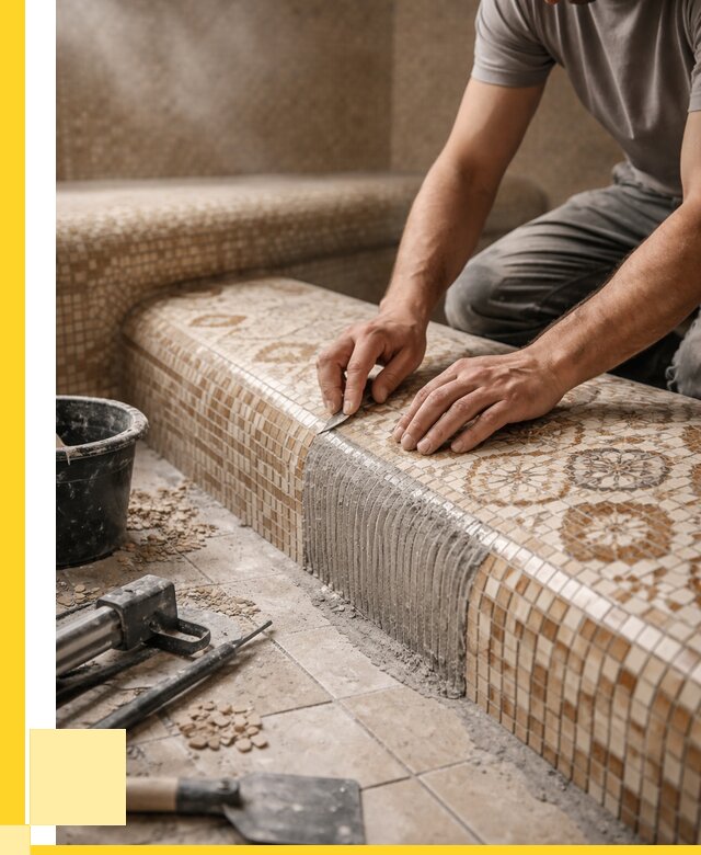 Плитка для хамама под ключ в Геленджике от 3638 р. | ЭриданГлн