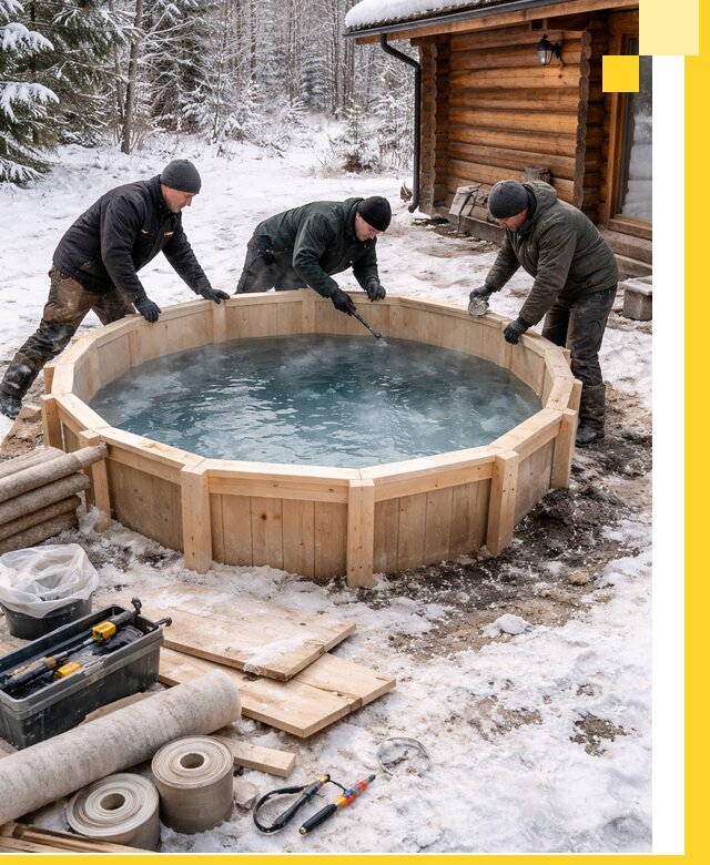 Изготовление и установка ледяных купелей под ключ в Геленджике